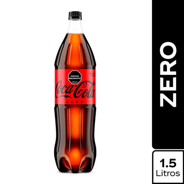 Gaseosa Coca Cola ZERO Botella familiar (1500 ml)