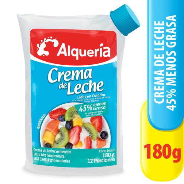 Crema de leche ALQUERIA Semi Entera Ligth (180 gr)