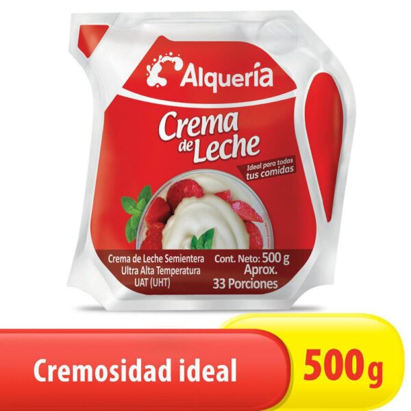 Crema de leche ALQUERIA Semientera (500 gr)