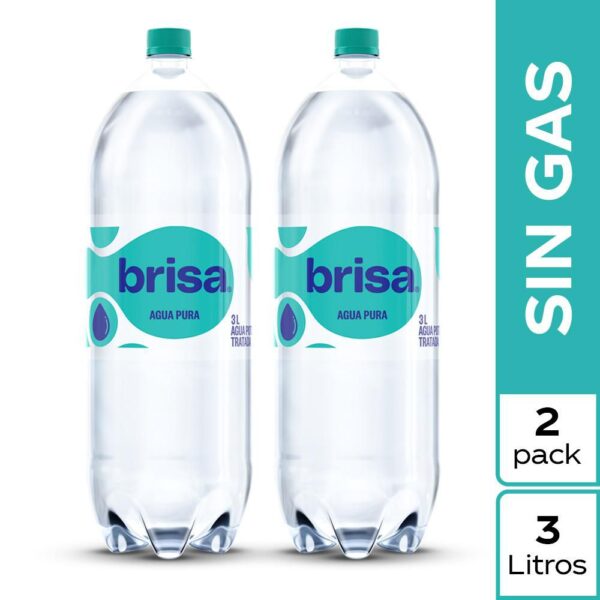 Agua BRISA Sin gas x2und 3L (6000 ml)