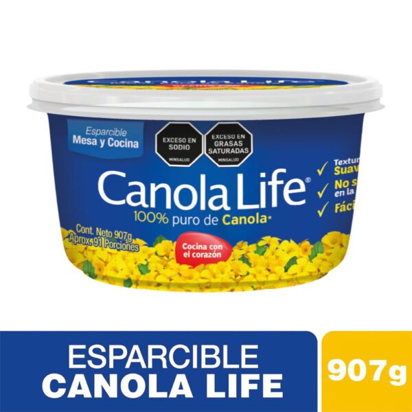 ESPARCIBLE VASO CANOLA LIFE 907 gr