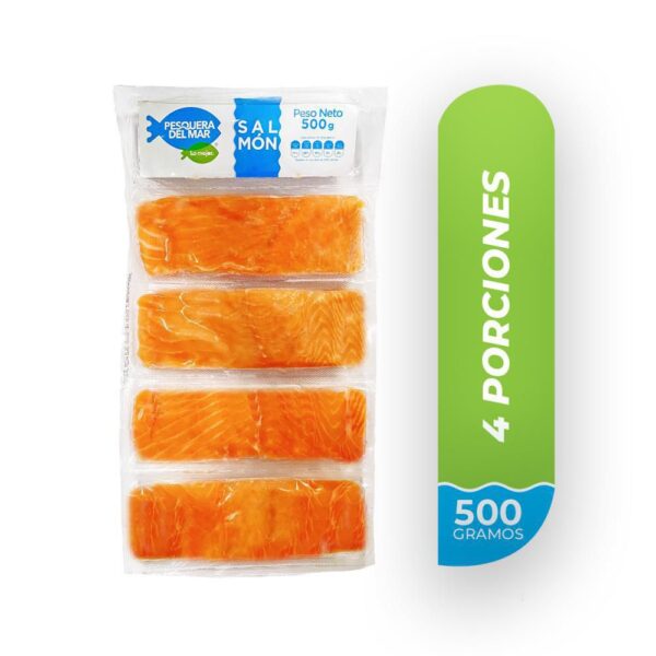 Salmón PESQUERA DEL MAR refrigerado 4 porciones (500 gr)