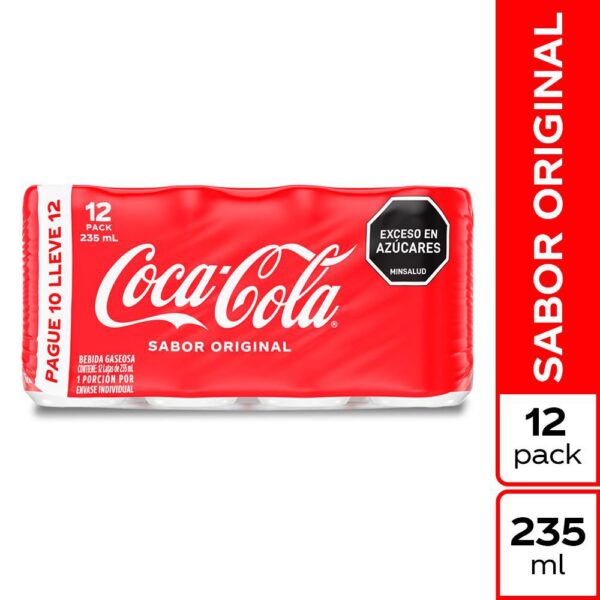 Gaseosa COCA COLA Original x 12und 235ml (2820 ml)