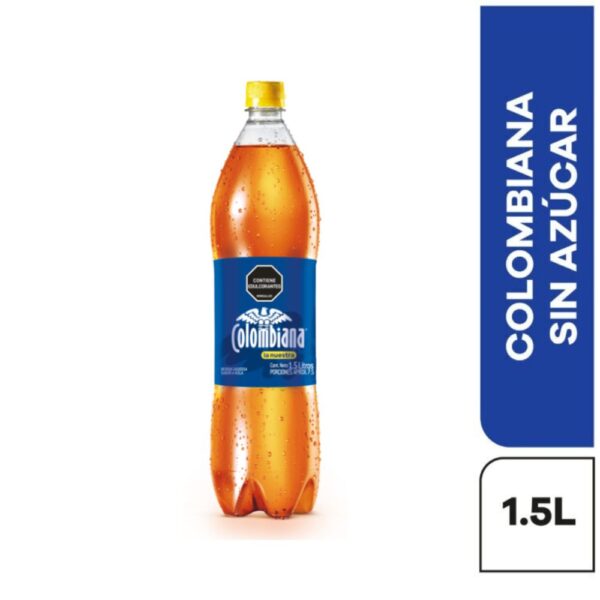 Gaseosa COLOMBIANA Sin Azúcar Botella (1500 ml)