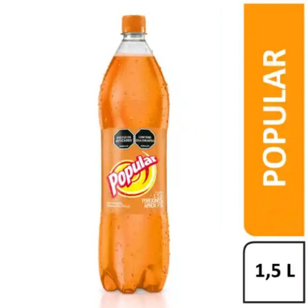 Gaseosa POPULAR Sabor a Kola Botella (1500 ml)