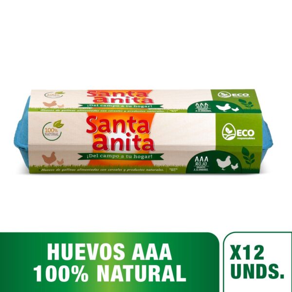 Huevos AAA SANTA ANITA rojo (12 und)