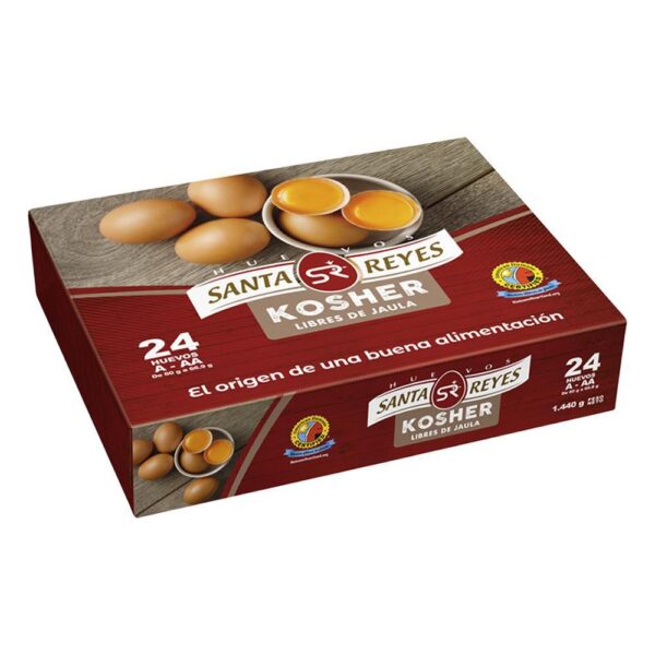 Huevos A y AA SANTA REYES kosher rojo (24 und)