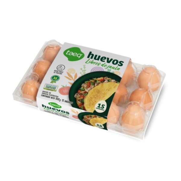 Huevos AA TAEQ rojo (15 und)