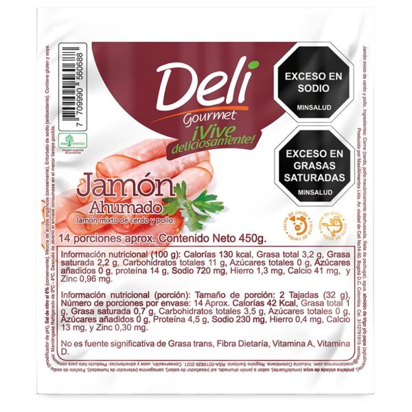 JAMON AHUMADO DELI GOURMET 450 gr