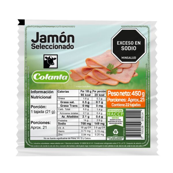 Jamon Seleccionado COLANTA 450 gr