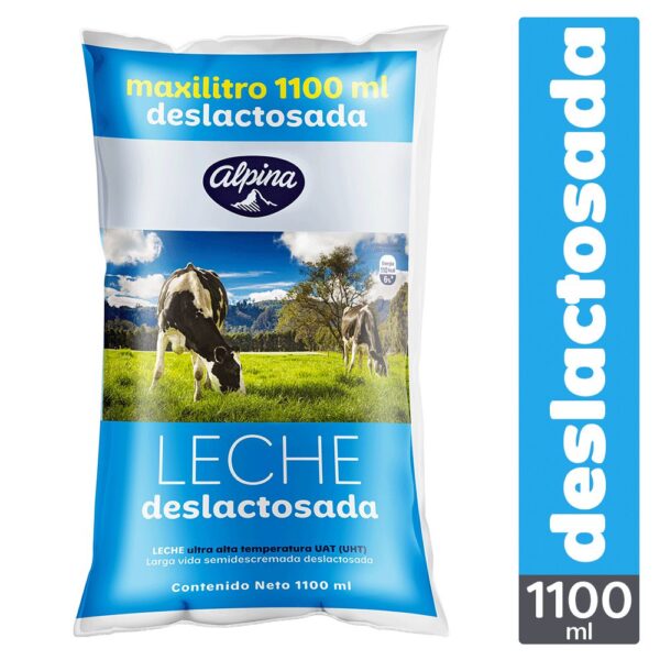 Leche Deslactosada ALPINA Bolsa (1100 ml)