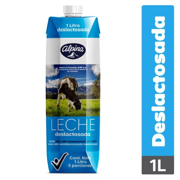 Leche Deslactosada ALPINA Caja (1000 ml)