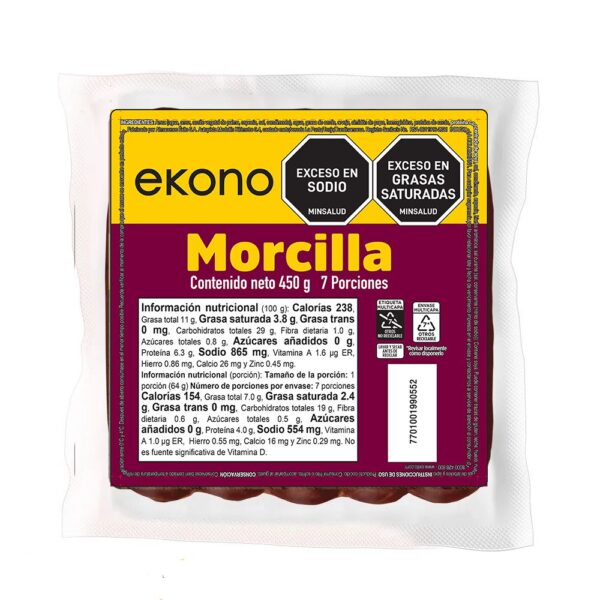 MORCILLA 450GM EKONO (450 gr)