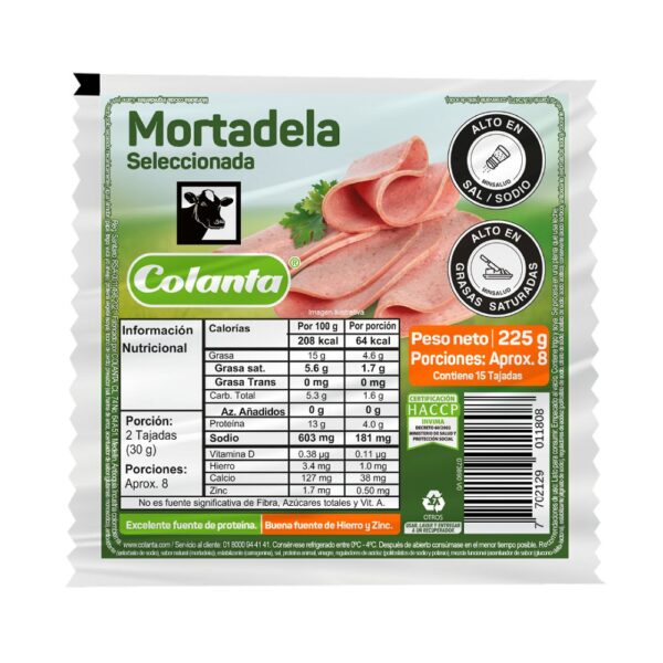 Mortadela COLANTA 225 gr