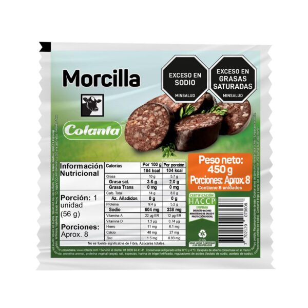 Morcilla COLANTA (450 gr)