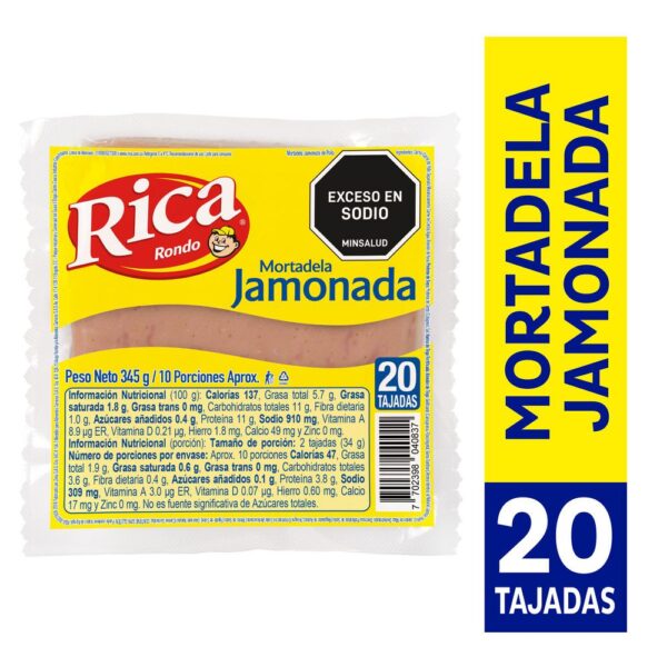 Mortadela Jamonada RICA 345 gr