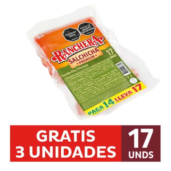 Salchicha RANCHERA x17und (480 gr)