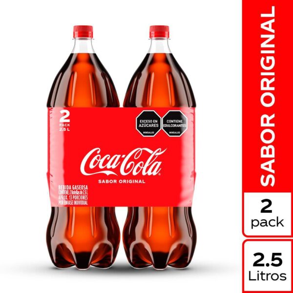 Gaseosa COCA COLA Original x2und 2.5L (5000 ml)