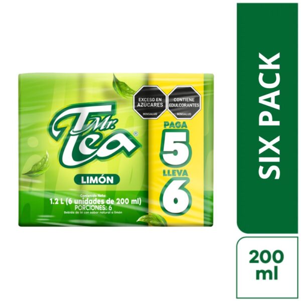 Té MR TEA Surtido Caja x6und 200ml (1200 ml)