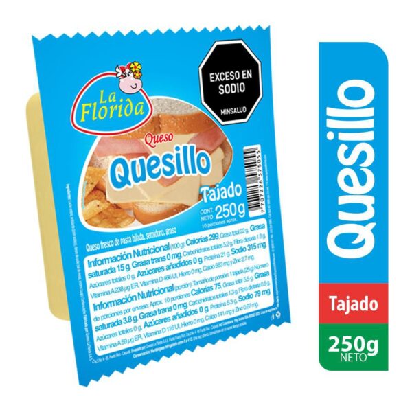 Quesillo LA FLORIDA Tajado (250 gr)