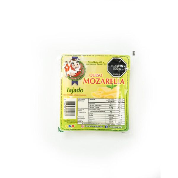 Queso LA MARIA Mozarella Tajado (400 gr)