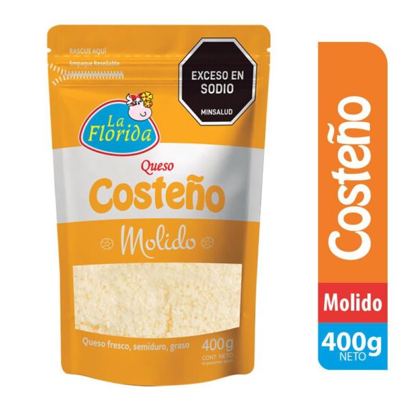 Queso LA FLORIDA Costeño Molido (400 gr)