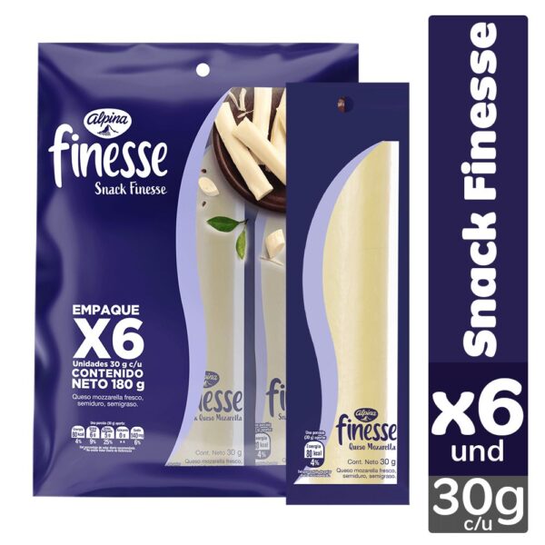 Queso Snack FINESSE x6und 30gr (180 gr)