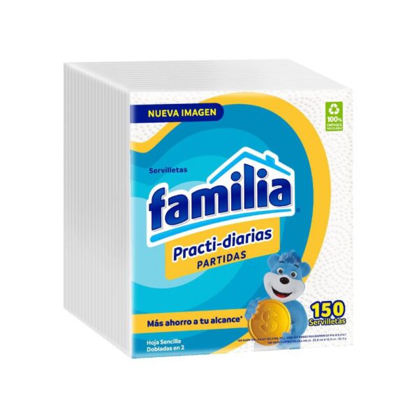 Servilletas FAMILIA Practi díarias blanca (150 und)