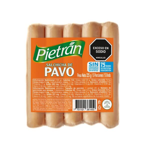 Salchicha Pavo PIETRAN 225 gr