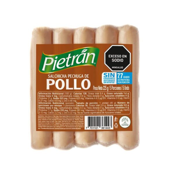 Salchicha Pollo PIETRAN 225 gr