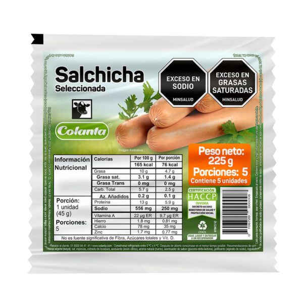 Salchicha COLANTA Seleccionada (225 gr)