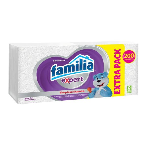 Servilletas FAMILIA Expert blanca (200 und)