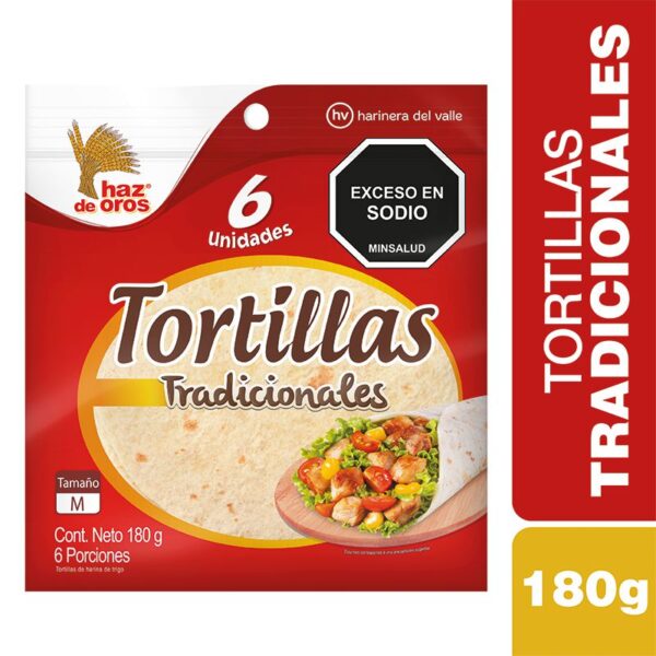 Tortilla HAZ DE OROS tradicional x12und (360 gr)