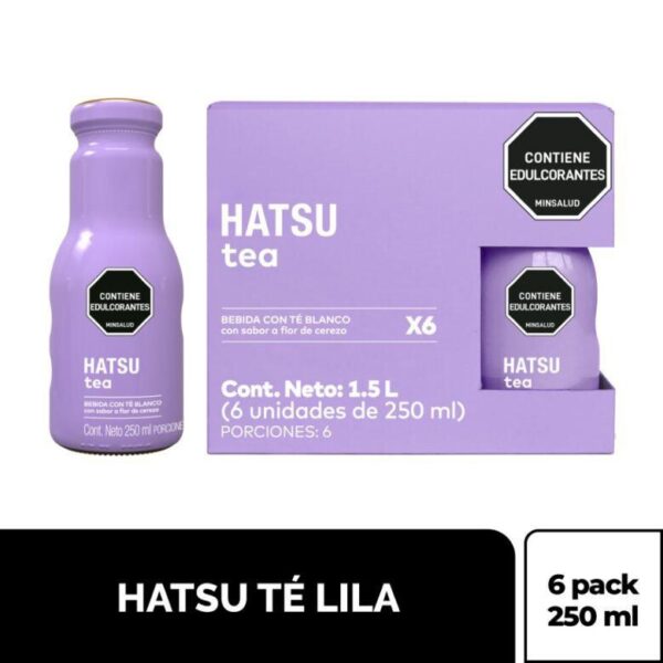 Té HATSU Lila Sin Calorías x6und 250ml (1500 ml)