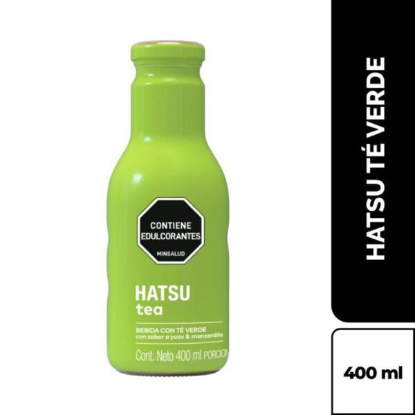 Té HATSU Verde Sin Calorías Botella Vidrio (400 ml)