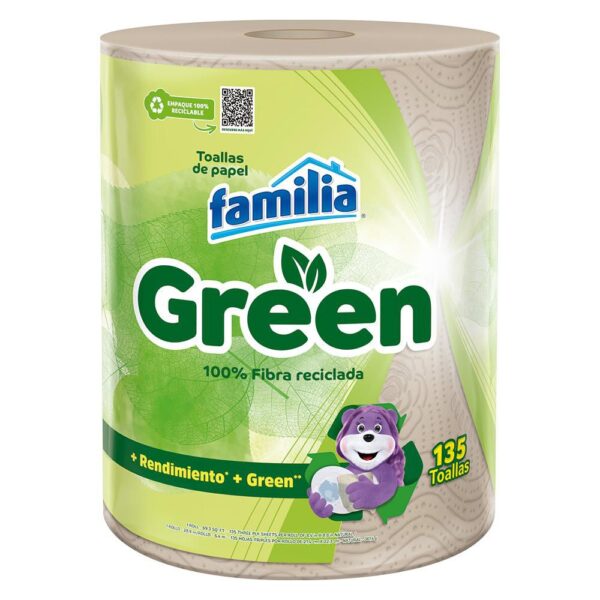 Toallas de cocina FAMILIA Green triple hoja (135 und)