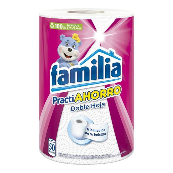 Toallas de cocina FAMILIA Practi ahorro blanca (50 und)