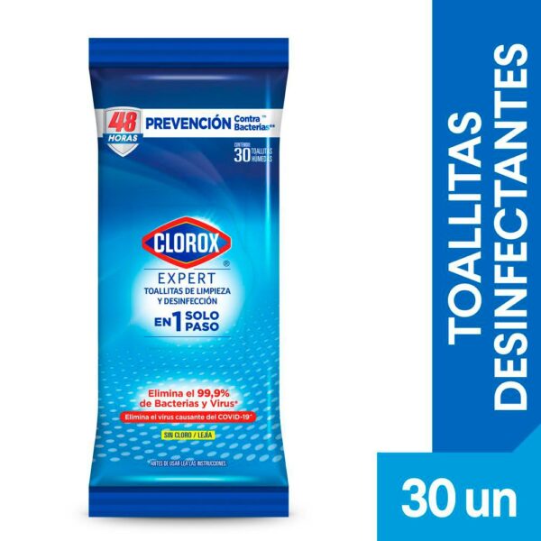 Toallitas Desinfectantes CLOROX (30 und)