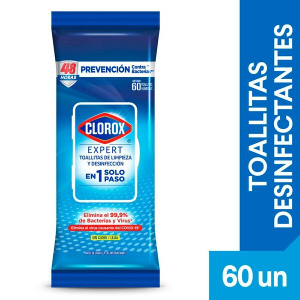 toallitas expert CLOROX DESINFECTANTES (60 und)