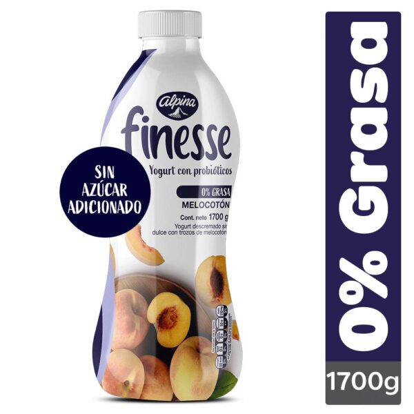 Yogurt FINESSE Melocotón botella (1700 gr)