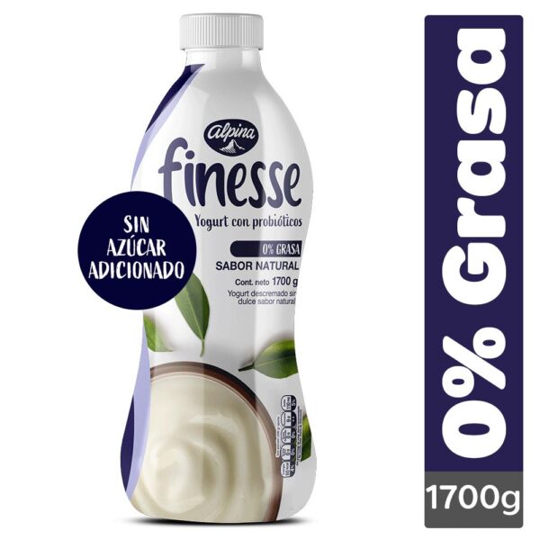 Yogurt FINESSE Natural botella (1700 gr)