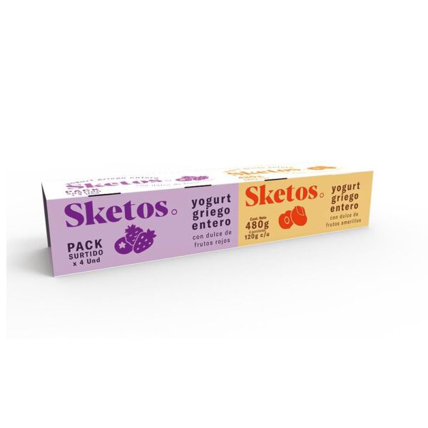 Yogurt SKETOS Surtido X4 Unds (457 ml)