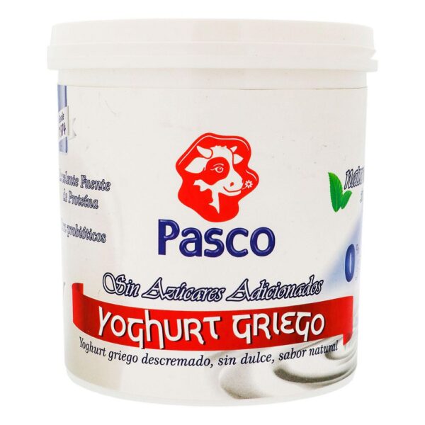 Yoghurt PASCO GRIEGO SIN AZUCARES DESCREMADO (1000 gr)