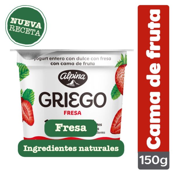 Yogurt griego ALPINA Fresa (141 ml)