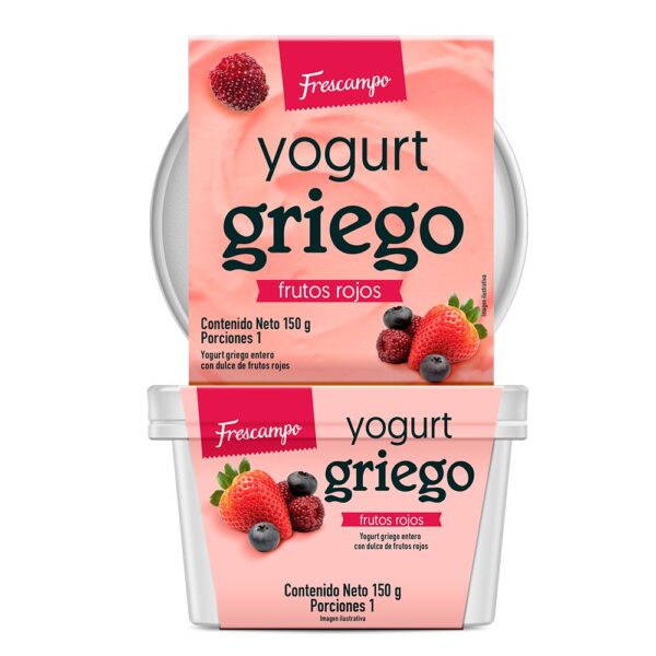 Yogurt Griego FRESCAMPO frutos rojos (150 gr)