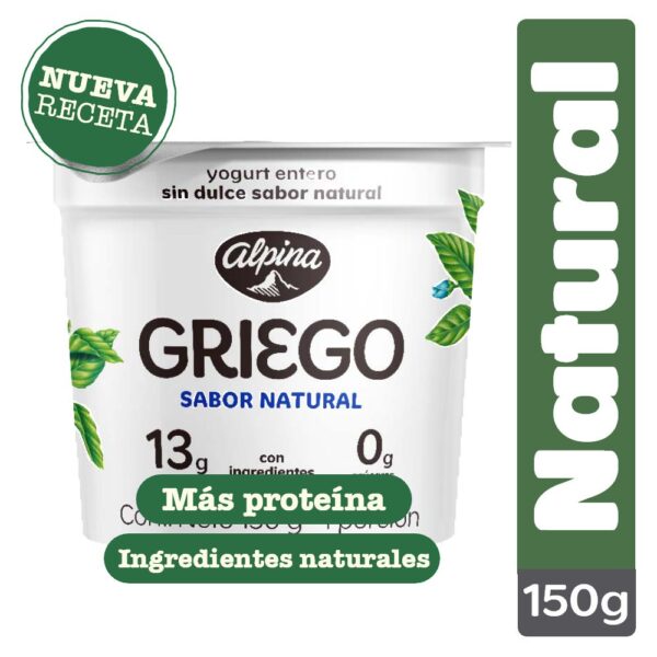 Yogurt griego ALPINA Natural (141 ml)