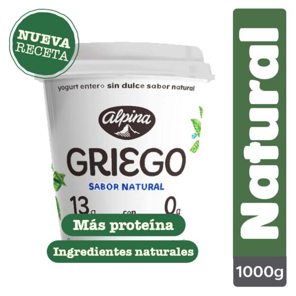 Yogurt griego ALPINA Natural (942 ml)