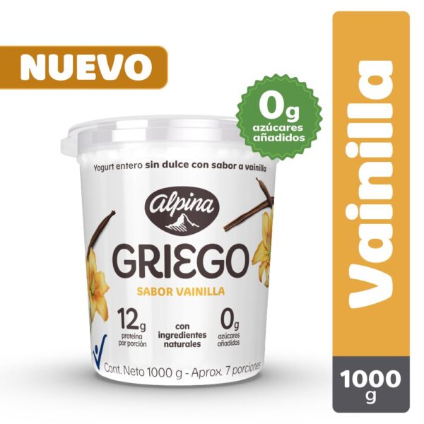 Yogurt griego ALPINA vainilla (1000 gr)