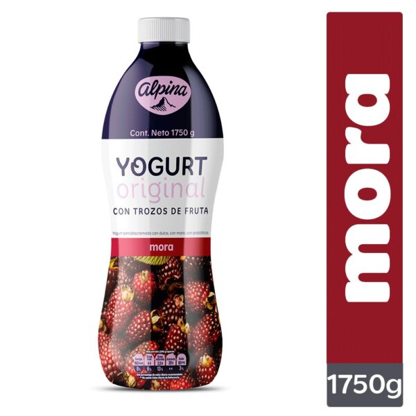 Yogurt ALPINA Original mora botella (1750 gr)