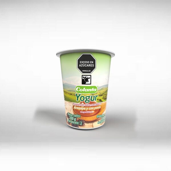 Yogurt COLANTA Arequipe pasas (150 gr)